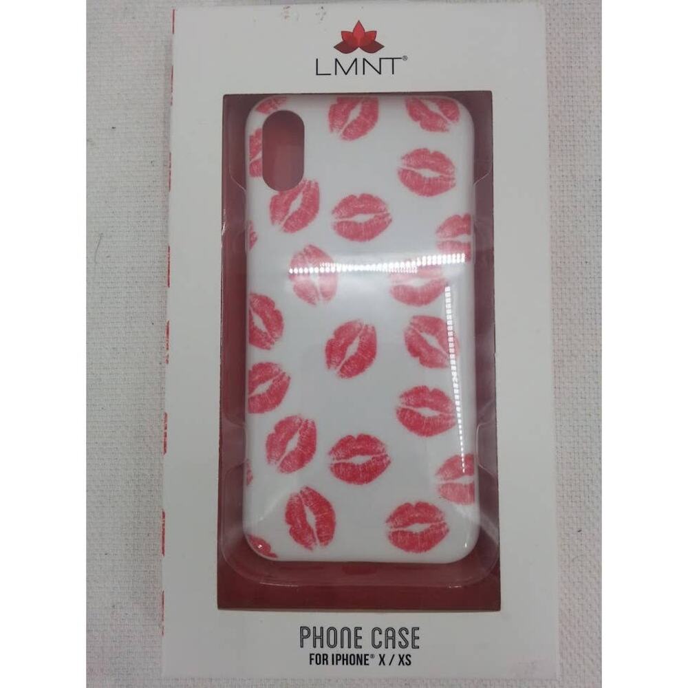 Red Lips Kissing Lipstick IPhone Phone Case X/XS and Silicone Love Earbud Case